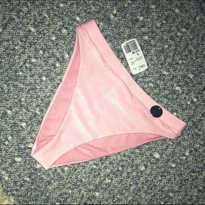 Pink High-Waist Bikini Bottom